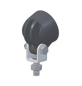 Preview: Scheinwerfer mit LED rund