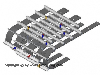 Preview: Aluminium-Ketten zu Pistenking-Fahrgestell 1:12