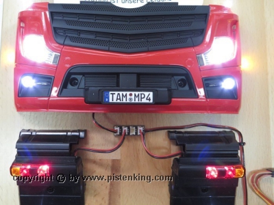 Kingbus Frontscheinwerfermodule für Tamiya Actros