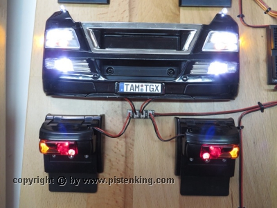 Kingbus Rückleuchtenmodule für Tamiya MAN TGX