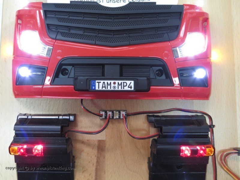 Kingbus Frontscheinwerfermodule für Tamiya Actros